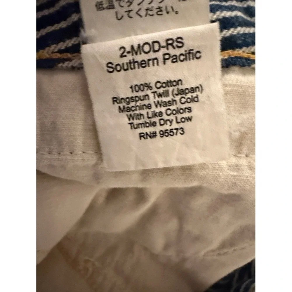 Paperdenim&cloth Southern Pacific Hickory Stripe Jeans Blue White 2-MOD-RS 32x33